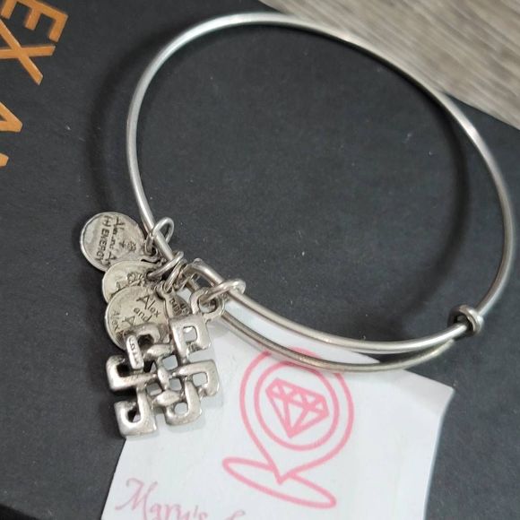 Alex and Ani endless knot Bangle Bracelet - Picture 3 of 3